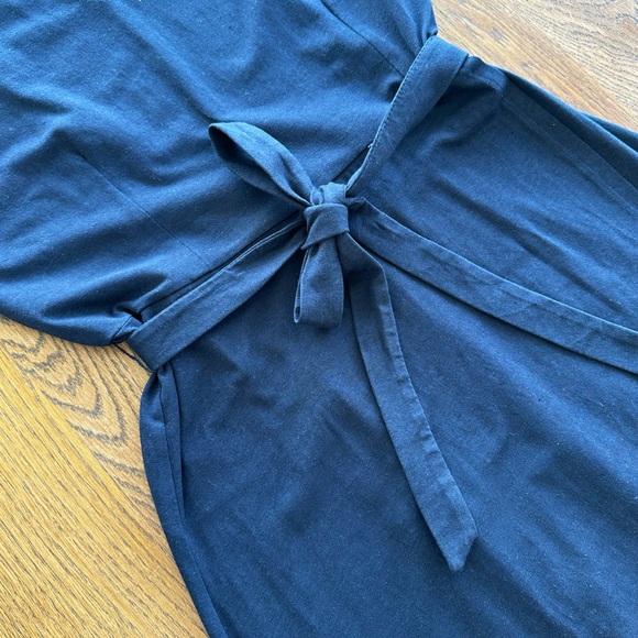 Tommy Hilfiger Sleeveless Navy Red White Striped Dress Tie-Waist | Size Small - Picture 4 of 9